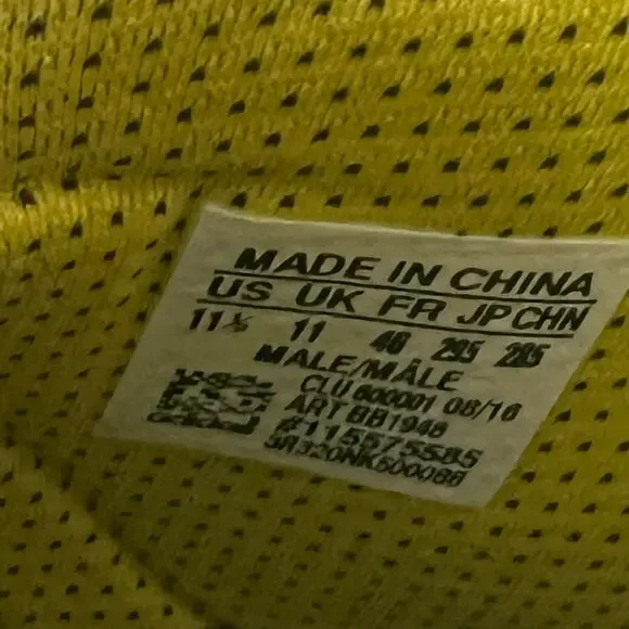 Size 11.5 - adidas Sneakersnstuff x D Rose 7 Primeknit Onix Yellow White